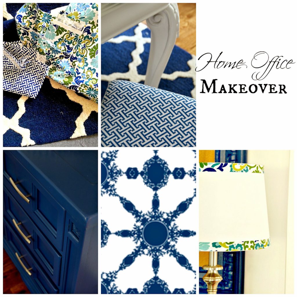 Office Makeover Using Compass Blue by Behr - Duke Manor Farm by Laura  Janning