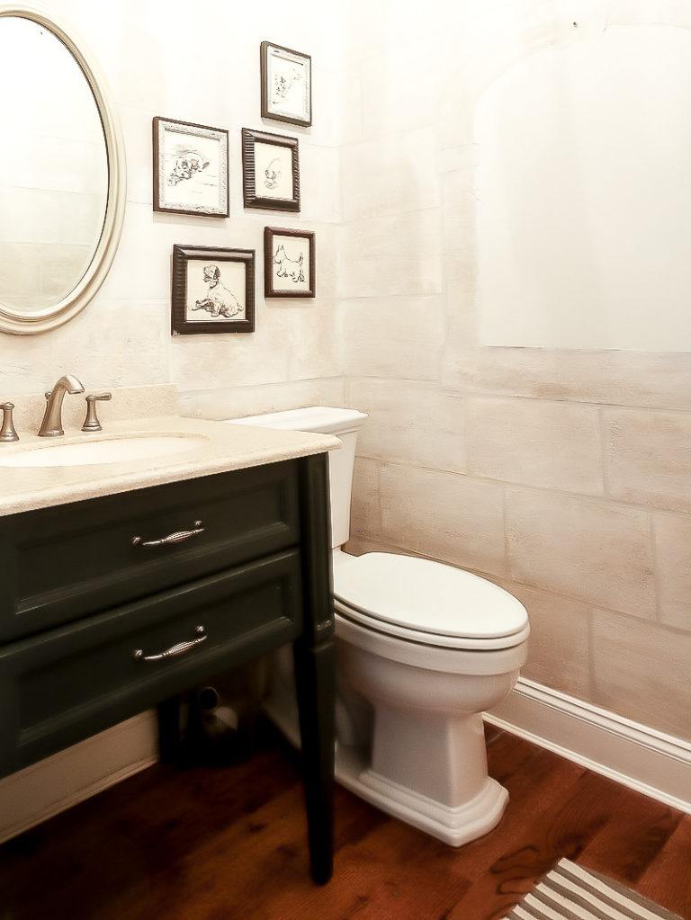 Black and White Guest Bath Reveal - Duke Manor Farm by Laura Janning