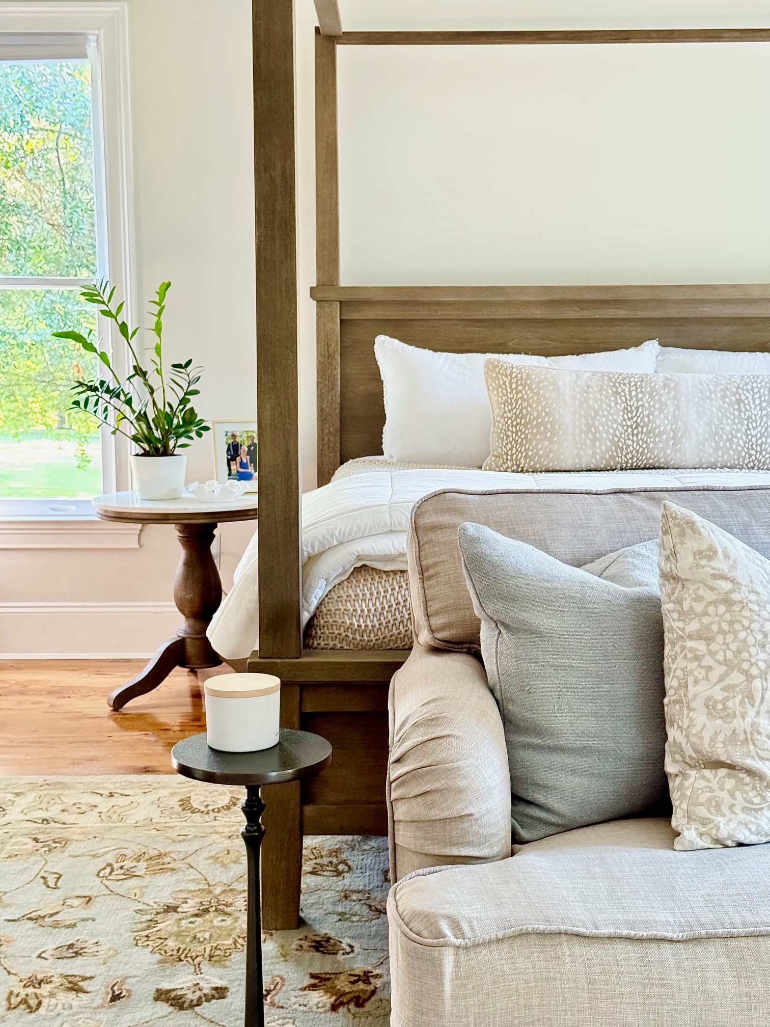 neutral bedroom using alabaster and soft colors