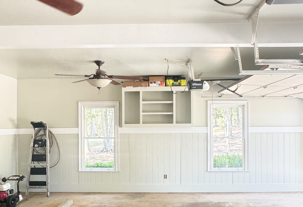 garage windows and cabinet at Duke Manor Farm