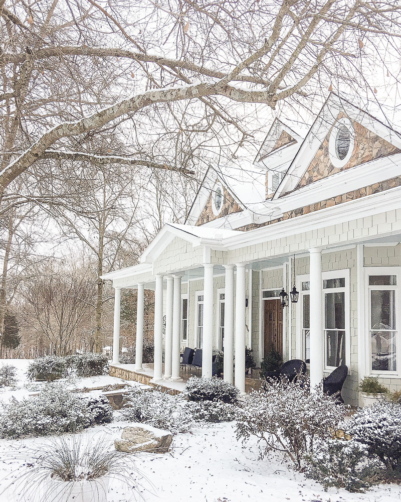 house covered in snow